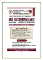 Alverno N-400 Nursing Management &lpar;PDF&rpar; &vert; 2026&sol;2027 Clinical Judgment Exam