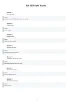 Lab 10 Skeletal Muscle Comprehensive Exam Questions And Answers