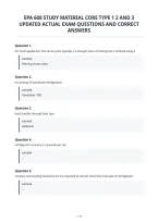 Epa 608 Study Material Core Type 1 2 And 3&NewLine;Updated Actual Exam Questions And Correct&NewLine;Answers