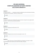 Epa 608 Universal&NewLine;Complete Question Set With Verified&NewLine;Solutions Graded A&plus;