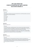 Epa Lead Inspector&NewLine;Complete Question Set With Verified&NewLine;Solutions Graded A&plus;&NewLine;