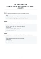Epa Lead Inspector&NewLine;Updated Actual Questions With Correct&NewLine;Answers