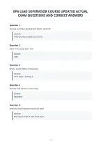 Epa Lead Supervisor Course Updated Actual&NewLine;Exam Questions And Correct Answer