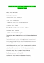 NSG 5240 Final Exam Study Guide Questions and Answers Latest Questions and Answers 100 Pass