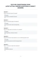 Esco Air Conditioning Exam&NewLine;Latest Actual Verified Questions & Correct&NewLine;Answers