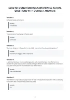 Esco Air Conditioning Exam Updated Actual&NewLine;Questions With Correct Answers