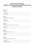 Esthetician State Board&NewLine;Frequently Tested Actual Exam Questions Withcorrect Answers