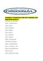Pharmacy Technician Core Sets Answers And Questions Rated A&period;pd