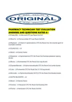 Pharmacy Technician Test Evaluation Answers And Questions Rated A&period;pdf