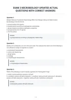 Exam 3 Microbiology Updated Actual&NewLine;Questions With Correct Answers