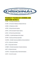 Pharmacy Technician Answers And Questions Rated A&period;pdf