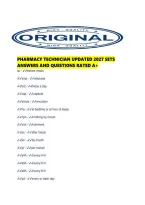 Pharmacy Technician Updated 2027 Sets Answers And Questions Rated A&period;pdf