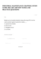 Industrial Maintenance Chapter 2 Study Guide 2026&ndash;2027 &vert; Review Notes And Practice Questions