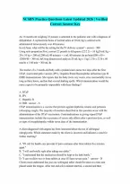 NCSBN Practice Questions and Answers Latest Updated 2026