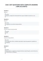 Csia Test Questions With Verified Answers&NewLine;Latest Update
