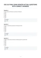 Ess 315 Final Exam Updated Actual Questions&NewLine;With Correct Answers&NewLine;