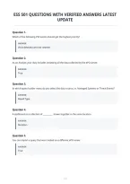 Ess 501 Questions With Verified Answers Latest&NewLine;Update