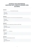 Esthetics Tdlr Hair Removal&NewLine;Questions With Complete Answers &lpar;100&percnt;&NewLine;Accurate&rpar;