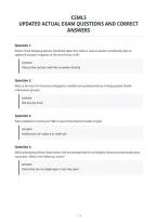 Csmls&NewLine;Updated Actual Exam Questions And Correct&NewLine;Answers