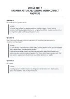 Ethics Test 1&NewLine;Updated Actual Questions With Correct&NewLine;Answers