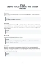 Ethics&NewLine;Updated Actual Questions With Correct&NewLine;Answers