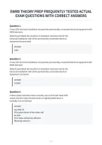 Ewrb Theory Prep Frequently Tested Actual&NewLine;Exam Questions With Correct Answers&NewLine;