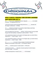Hosa Clinical Nursing Core Reviews Answers And Questions Set A&period;pdf