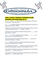 Hosa Clinical Nursing Standard Exams Answers And Questions Set A&period;pdf