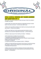 Hosa Clinical Nursing 2027 Exams Answers And Questions Set A&period;pdf