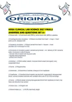 Hosa Clinical Lab Science 2027 Finals Answers And Questions Set A&period;pdf