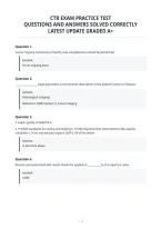 Ctr Exam Practice Test&NewLine;Questions And Answers Solved Correctly&NewLine;Latest Update Graded A&plus;