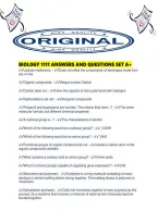 Biology 1111 Answers And Questions Set A&period;pdf