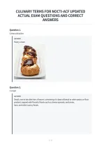 Culinary Terms For Nocti-Acf Updated&NewLine;Actual Exam Questions And Correct&NewLine;Answers