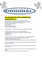 Bio 100 Updated Latest Answers And Questions Set A&period;pdf