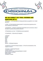 Bio 100 Correct 2027 Final Answers And Questions Set A&period;pdf