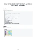 Exam 1 Study Guide Updated Actual Questions&NewLine;And Correct Answers&NewLine;