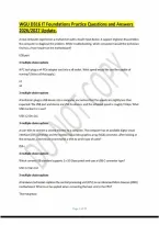 WGU D316 IT Foundations Practice Questions and Answers 2026&sol;2027 Update&period;