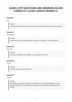 Exam 2 Citp Questions And Answers Solved&NewLine;Correctly Latest Update Graded A