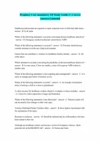 Prophecy Core mandatory III 3 Complete Questions and Verified Answers