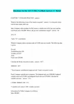 ACCT 526 Verified Questions with 100 Correct Answers Graded A
