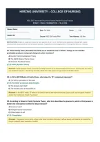 NSG 526 Family Nursing Exam 1 &lpar;2026&rpar; &vert; Complete Exam Questions with Correct Answers &vert; Herzing University &vert; Nursing Exam Preparation