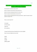 WGU D102 Financial Accounting Pre-Assessment Questions and Answers &vert; 2026 Update &vert; Graded A&plus;