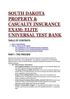 2026&sol;2027 South Dakota Property & Casualty Insurance Exam &vert; Elite Universal Test Bank &lpar;Full Rationale&rpar;