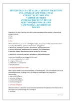 Hdfs 210 Exam 3 Actual Exam Version 1 Questions&NewLine;And Answers Exam With Actual&NewLine;Correct Questions And&NewLine;Verified Detailed&NewLine;Answers&vert;Frequently Tested&NewLine;Questions&vert;Already Graded&NewLine;A&plus;&vert;Newest&vert;Guaranteed Pass&NewLine;2026&sol;2027