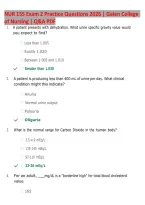 NUR 155 Exam 2 Practice Questions 2026 &vert; Galen College&NewLine;of Nursing &vert; Q&A