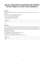 Arm 401 Exam Practice Questions And Answers Solved Correctly Latest Update Graded A&plus;