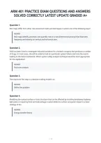 Arm 401 Practice Exam Questions And Answers Solved Correctly Latest Update Graded A&plus;