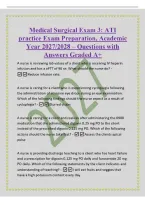 Medical Surgical Exam 3&colon; ATI&NewLine;practice Exam Preparation&comma; Academic&NewLine;Year 2027&sol;2028 &ndash; Questions with&NewLine;Answers Graded A&plus;&NewLine;A nurse is reviewing lab values of a client who is receiving IV heparin&NewLine;infusion and has a aPTT of 90 se&period; What should the nurse do&quest; -&NewLine;
