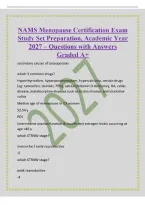 NAMS Menopause Certification Exam&NewLine;Study Set Preparation&comma; Academic Year&NewLine;2027 &ndash; Questions with Answers&NewLine;Graded A&plus;&NewLine;secondary causes of osteoporosis&NewLine;which 3 common drugs&quest;&NewLine;Hyperthyroidism&comma; hyperparathyroidism&comma; hypercalciuria&comma; certain drugs&NewLine;&lpar;eg&colon; tamoxifen