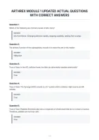 Arthrex Module 1 Updated Actual Questions With Correct Answers